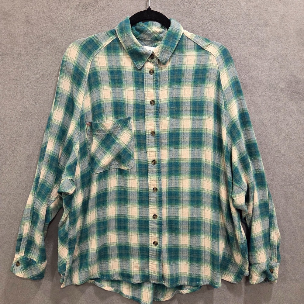 BDG Urban Outfitters Plaid Flannel Button Up Shirt Women's Size M Casual Classic